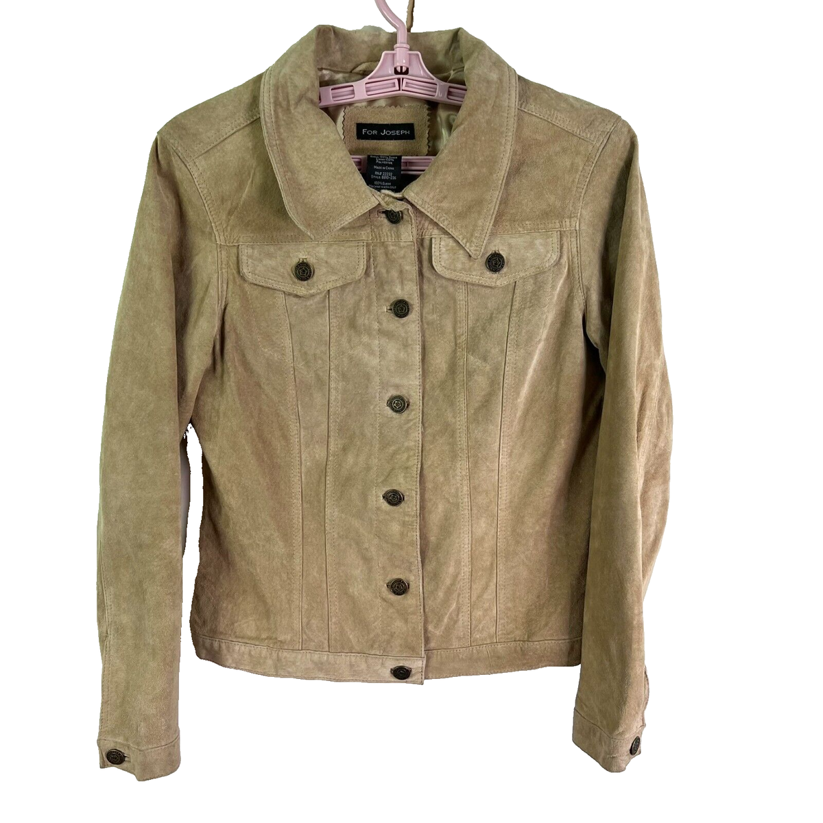 For Joseph Suede Button-Up Jacket Womens Size S Beige | eBay For Joseph Suede Button-Up Jacket Womens Size S Beige | eBay