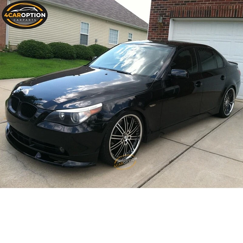 Fits 04-07 BMW E60 530 525 535 H-Style Front Bumper Lip Spoiler Splitter PU Foto 2 de 4