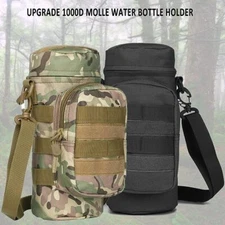 Tactical Molle Water Bottle Holder Pouch Outdoor Travel Camping Kettle Carrier