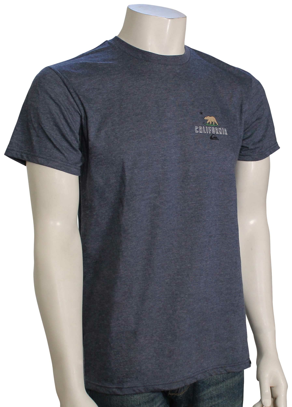 Футболка Quiksilver CA Work Class темно-синий Blazer Heather новинка 4990₽