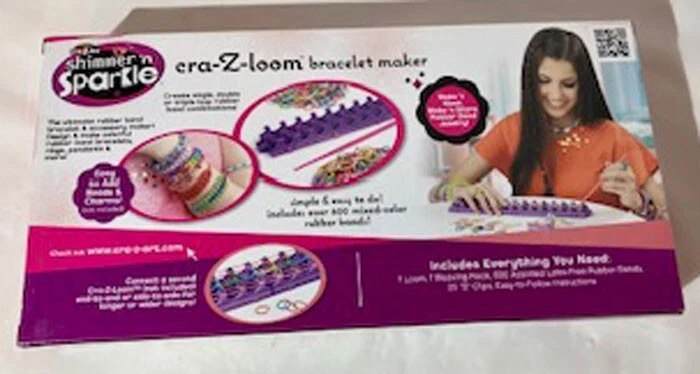 CRA-Z-LOOM BRACELET MAKER KIT SHIMMER 'N SPARKLE SIMPLE EASY NIB