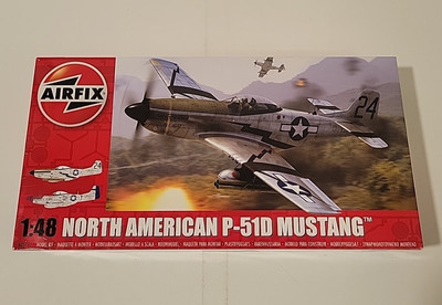 Airfix North American P51-D Mustang 1/48 Scale Model Airplane Kit