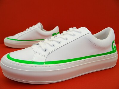 GCDS Logo Sneaker Turnschuhe Laufschuhe Unisex Schuhe Leder Gr.42 Lime