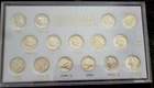 1941-1945 Silver Mercury Dime 10c 15 Coin Set Plastic Holder GEM BU Free Ship