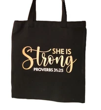 WWM Tote Bags - She is Strong