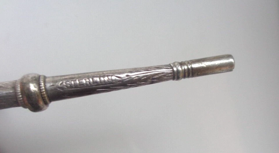 Insolito Sterling Argento Vintage Orologio da Tasca Chiave - Horse Gamba/Zoccolo - Immagine 3 di 4