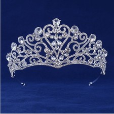 6.5cm Tall Lovely Heart Drip Crystal Bridal P...