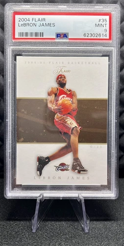 LeBron James 2004-05 Fleer Flair #35 Graded PSA 9 MINT Cavaliers Basketball Card