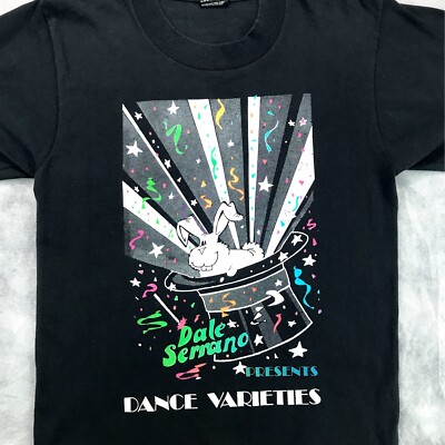 vintage 80s DALE SERRANO DANCE STUDIO T-Shirt XS alabama jazz single stitch
