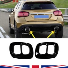 Exhaust Tail Pipe Tip Cover Trim For Mercedes Benz GLA Class 200 220 260 15-20
