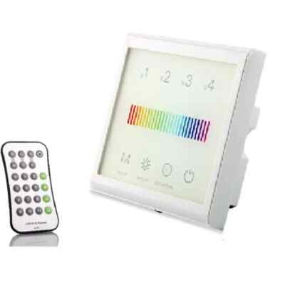 2.4G LED Controller + RGB Fernbedienung DMX512 IC SPI Strip WS2801Wandschalter