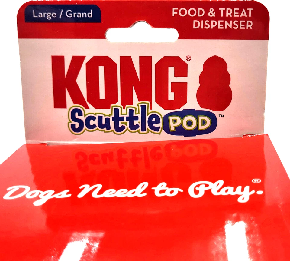 Kong Scuttle Pod Treat Dispenser Slow Feeder Interactive Dog Puzzle Toy M L XL - Image 2 of 4