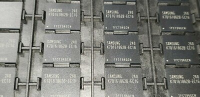 Samsung K7Q161862B-EC16 SRAM Chip Sync Dual 2.5V 18M-bit 1M x 18 2.5ns 165-Pin