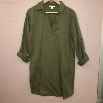 Loft olive green shirt dress small tencel Lyocel Pockets Curved Hem | eBay Loft olive green shirt dress small tencel Lyocel Pockets Curved Hem | eBay
