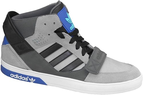 Adidas Hardcourt Hard Court Defender Grey Black Blue Trainers Q22069 - Afbeelding 1 van 5