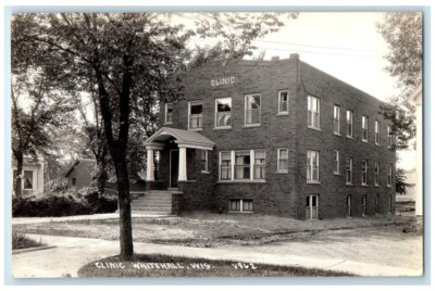 #ad #ad c1930#x27;s Health Clinic Building View Whitehall Wisconsin WI RPPC Photo Postcard $19.47