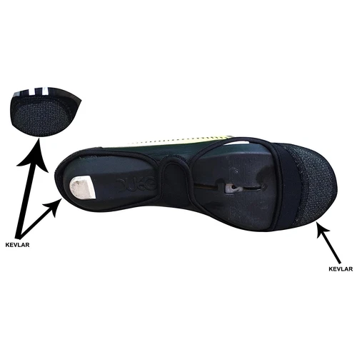 AWE Bike Shoe Cover Neoprene/PU Reflective Neon/Black/Silver Waterproof Size 7-9 - Picture 6 of 6