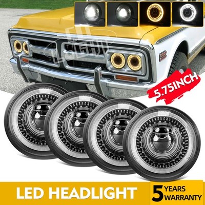 4x 5.75'' 5-3/4'' Start-up LED Headlights For GMC C15/C1500 1961-1972 Pickup C2500