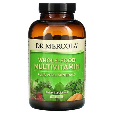2 X Dr. Mercola, Whole-Food Multivitamin Plus Vital Minerals, 240 Tablets