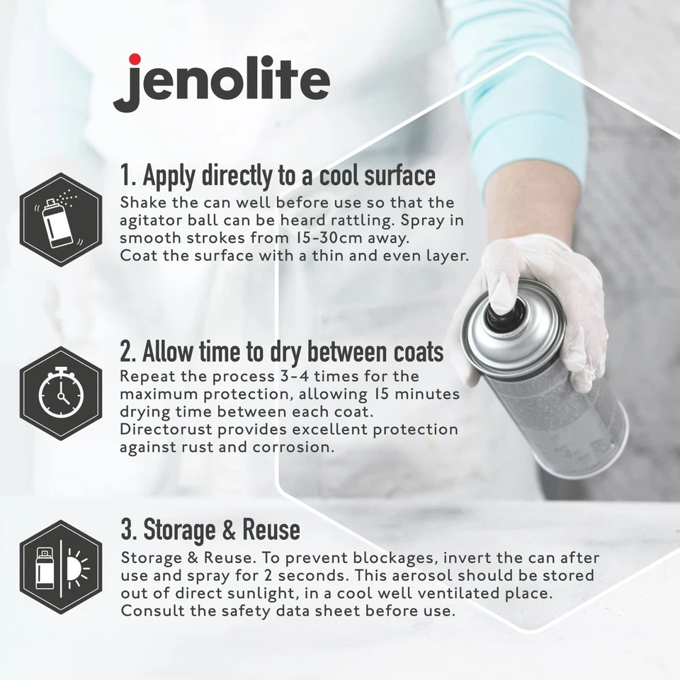 Jenolite Directorust All-in-One Multi-Surface Satin Paint - 400ml - Wood Metal - Image 4 of 4