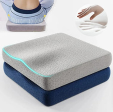 1pc Ergonomic Memory Foam Office Seat Cushion Tailbone  Hemorrhoid Relief - NEW