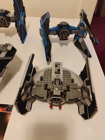 Lego Star Wars lot Tie fighters 7263, 6206, 8017, and 8087 Rare Complete Read