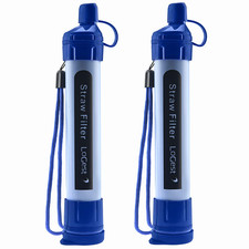 2 Pack Water Filter Straw - Water Purifying Device - Portable Personal Water Fil