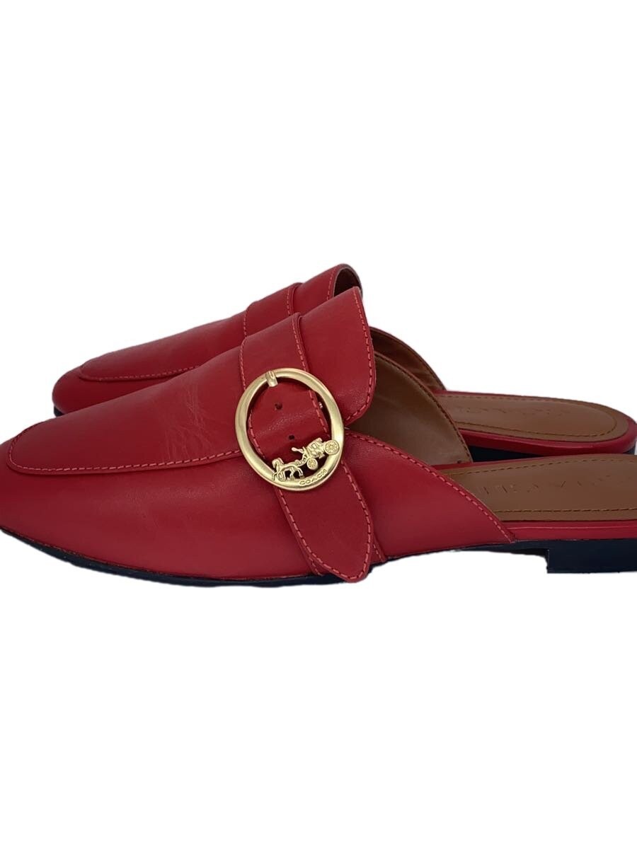 Women's Coach Red Mules Sandals Size 7.5US Style G4185