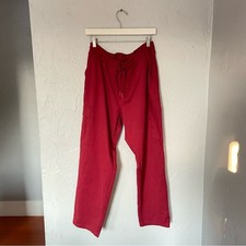 Women  s Mondetta Performance Athleisure Red Cargo Straight Leg Sweatpants sz XL