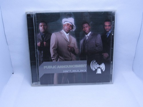 Public Announcement – Don't Hold Back CD 2001 R&B Hip Hop Soul RCA Jive