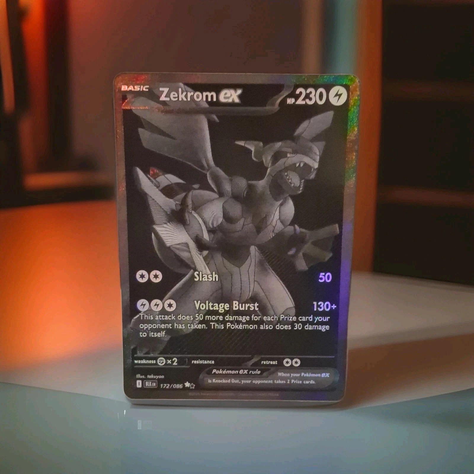 Zekrom ex 172/086 Black Bolt Pokemon TCG BWR English Freshly Pull Rare Gradable