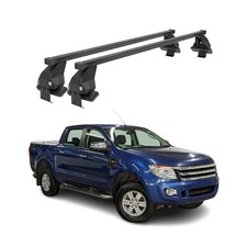 Menabo Dachträger Grundtäger für Ford Ranger 2011-2015 50kg Stahl Schwarz 2 tlg