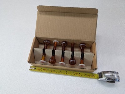 Pyrex Messkolben Klasse A, Bernstein, 10ml 5er Set (Modell 3152/06A)