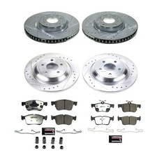 Powerstop Truck & Tow Front Rear 302mm Disc & Pads Kit For Bronco Escape Corsair