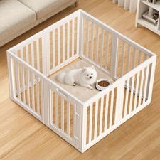 Dog Playpen Indoor,Puppy Playpen,White 23.6" H, 8 Panels  Dog Play Pen Indoo...