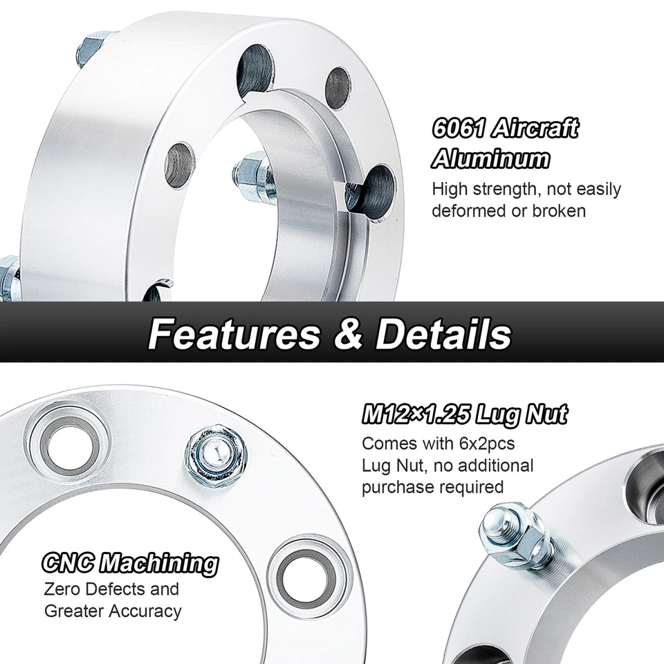 4x137mm 4pcs 2.0" Wheel Adapter Spacers For Kawasaki Mule 3000/3010/4000/4010 - Image 3 of 4