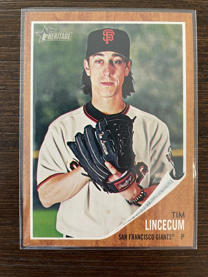 2011 Topps Heritage Tim Lincecum Short Print SP #429 - Image 3 of 3