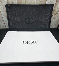 Pochette pochette cosmetica nera Christian Dior Trousse CD RETE RICAMATA 12x8
