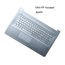 NEW For HP 17BY 17-BY 17-CA Palmrest Keyboard Backlit  Touchpad Silver US