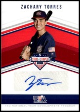 2018 Panini Stars & Stripes Zachary Torres 14U National Team Auto #/192 E5