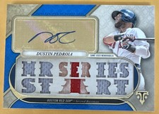 Dustin PEDROIA🔥2017 Topps Triple Threads Jersey Patch Relic AUTO #TTAR-DPE1 1/3