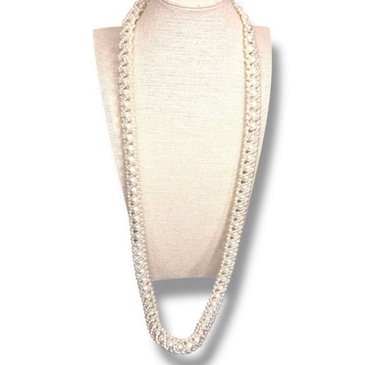 Vintage Elegant Faux Pearl Necklace Event Wedding Formal  Rope Style 21 