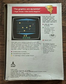 TESTED ATARI 2600 TAZ 1983 CIB Box Manual Warranty 7800 CX2699 Tasmanian Devil