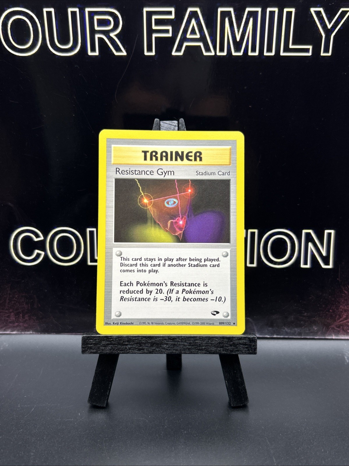 Resistance Gym 109/132 Gym Challenge Regular Rare 1999 WOTC Pokemon TCG NM