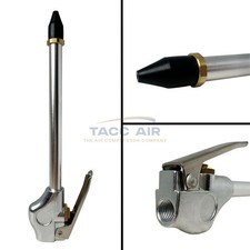 6" Air Blow Gun Rubber Tip 1/4" NPT 6" Long Straight Extension 10581 Grip