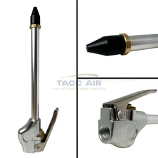 6" Air Blow Gun Rubber Tip 1/4" NPT 6" Long Straight Extension 10581 Grip