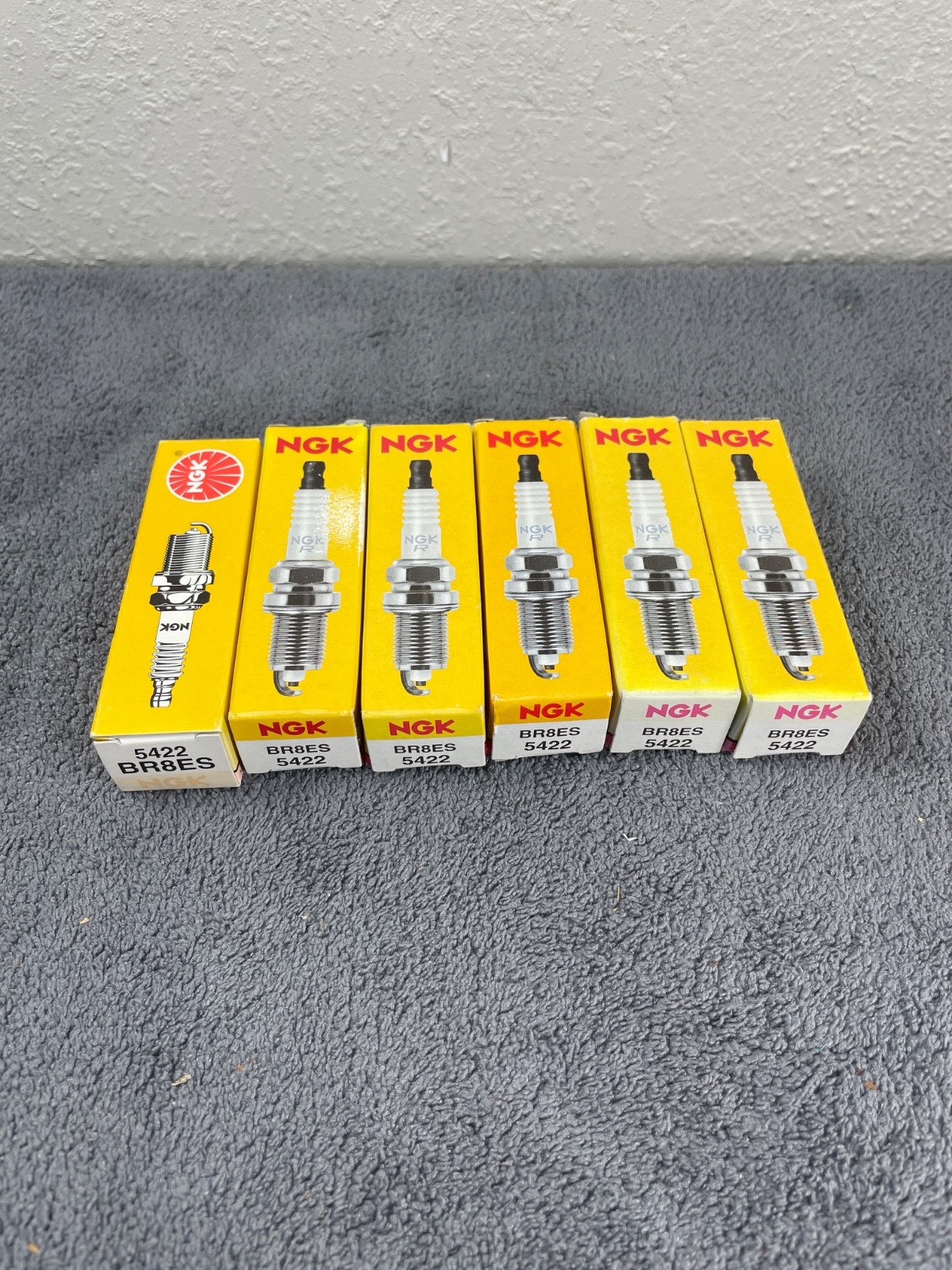 6pcs NGK Spark Plug BR8ES 5422