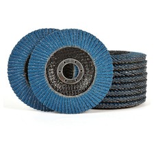 40Pack 4.5" x 7/8" Premium Blue Zirconia Flap Disc 40 Grit T29 115MM Angle Wheel 0.57 per disc