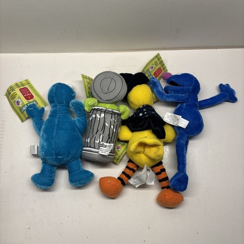 2003 Vintage Sesame Street Nano Plush Lot Of 4- 6-9inches -SMALL - Picture 7 of 7