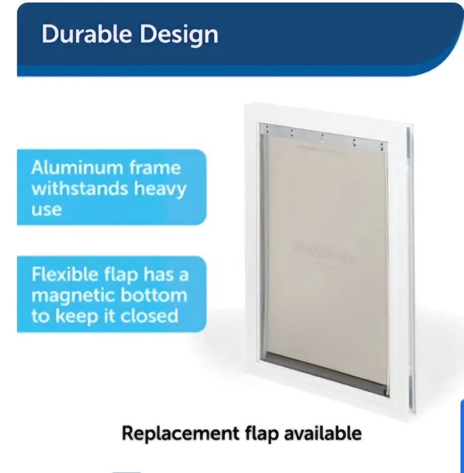 Puerta grande de aluminio para mascotas PetSafe Freedom **Caja abierta** Foto 2 de 4